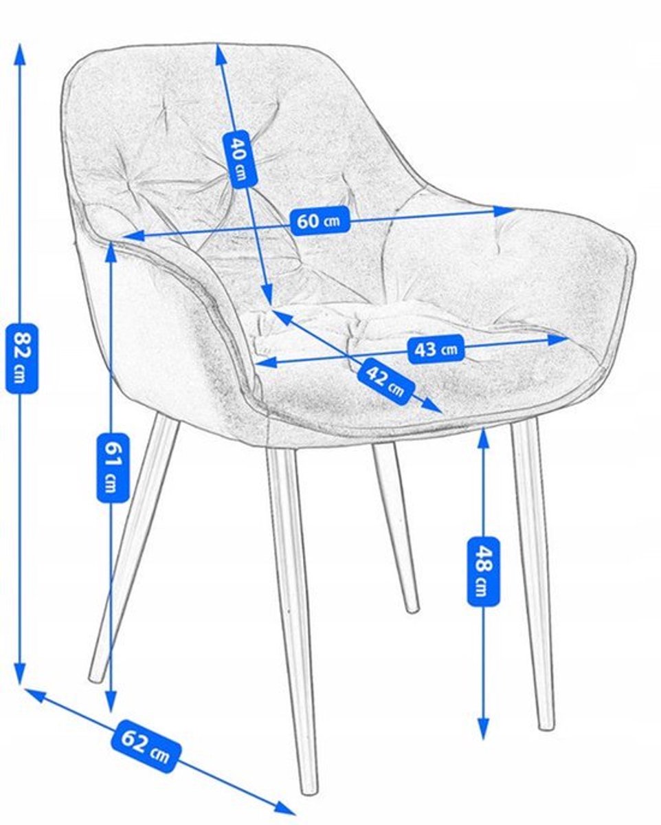 Fauteuil – Zetel – Relaxstoel – Loungestoel – Draaifauteuil – Velvet Bekleding – Metalen P