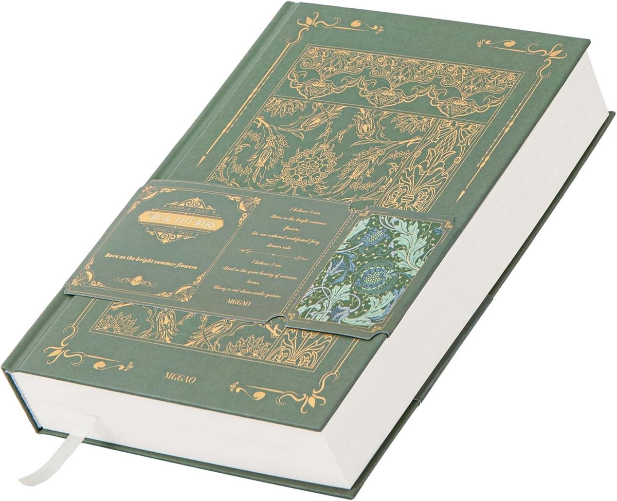 A5 Hardcover Dagboek met Gelinieerde Pagina's – 320 Genummerde Pagina's, 100 g/m² Dik Papier – Esthetisch Notitieboek voor Notities en Dagboek Schrijven