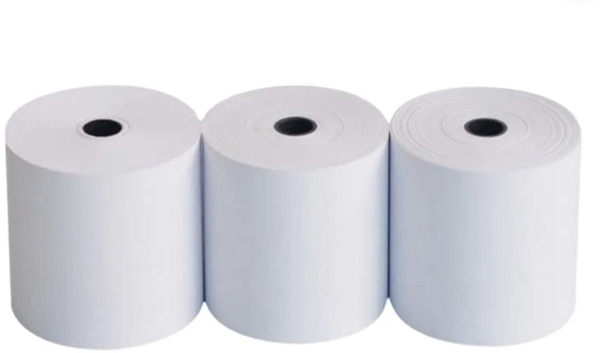 5 Kassarollen 80x80×12 70g/ Thermal Receipt Rolls - Geschikt voor POS, Kassasystemen & Bonprinters