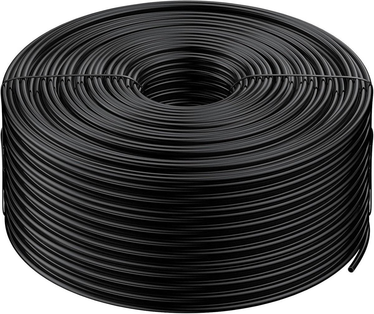 Druppelirrigatieslang 152 m van 6,35 mm - PVC-blindbuis voor tuinirrigatiesystemen, zwarte irrigatiebuisrol voor optimale waterverdeling