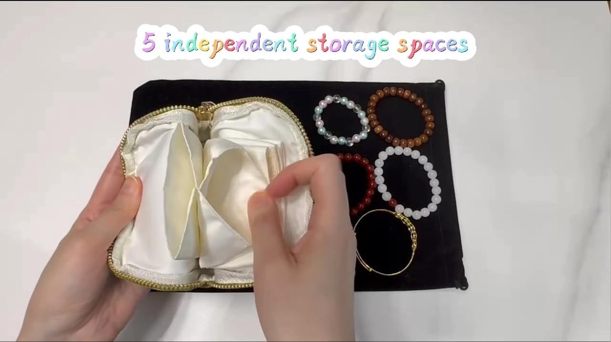 Kleine Reiskosmetiekoffer van Zacht Fluweel, Organiser voor Sieraden, Armbanden, Oorbellen en Kettingen, Krasbestendig en Draagbaar voor Dagelijks Gebruik en Reizen (Blauw)