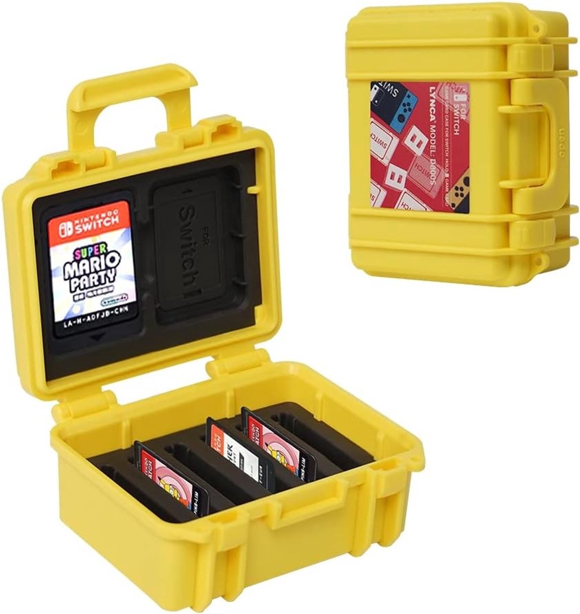 Speelkaarten Opbergdoos voor Nintendo Switch, Beschermende Case met 16 Slots, Draagbare Kaartopslag voor Spellen