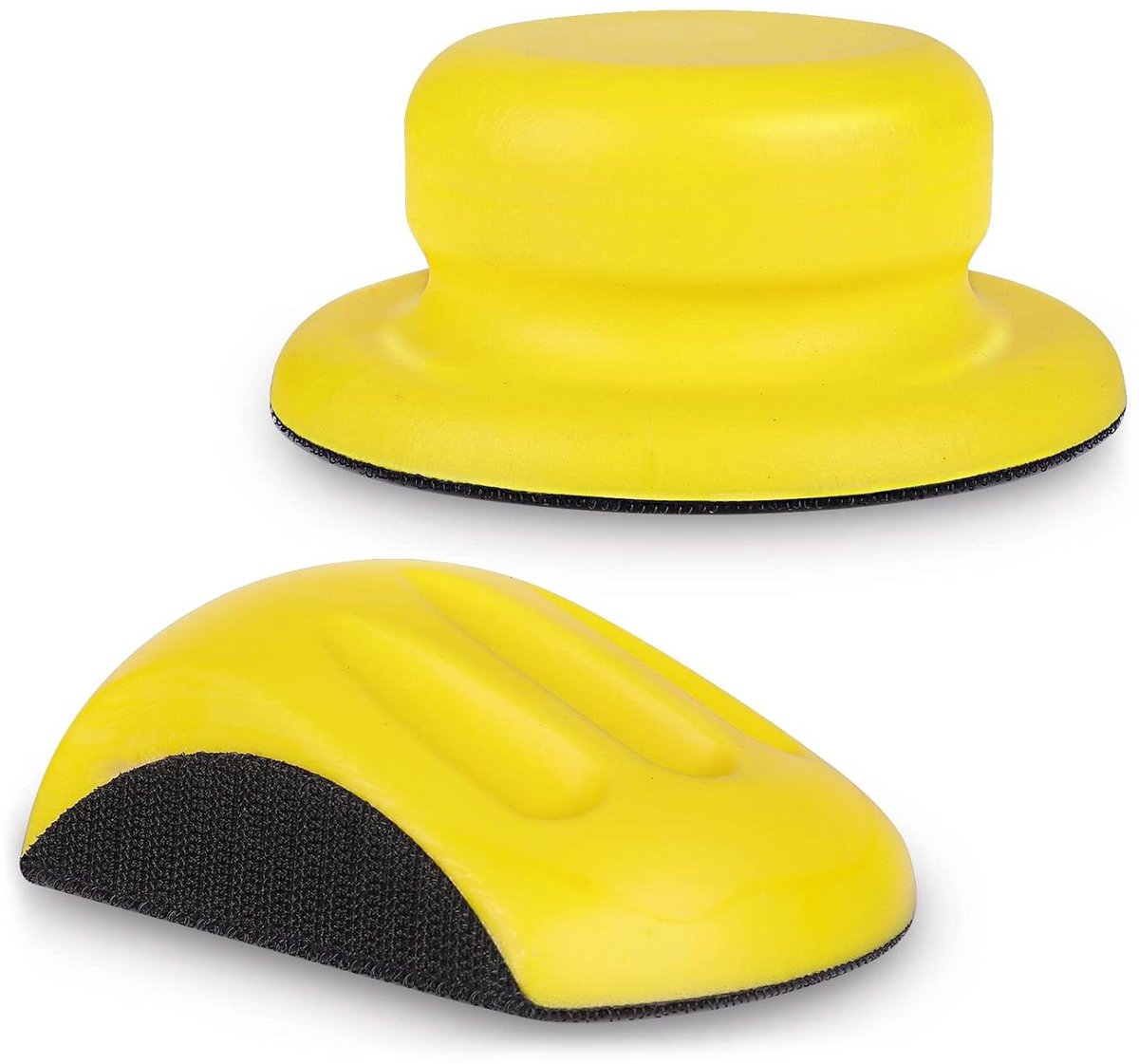 Schuurblok Set - Handschuurblokken - Meubels Schuren - Ergonomisch Muisvormig - 5 Inch Schijven - Grijs