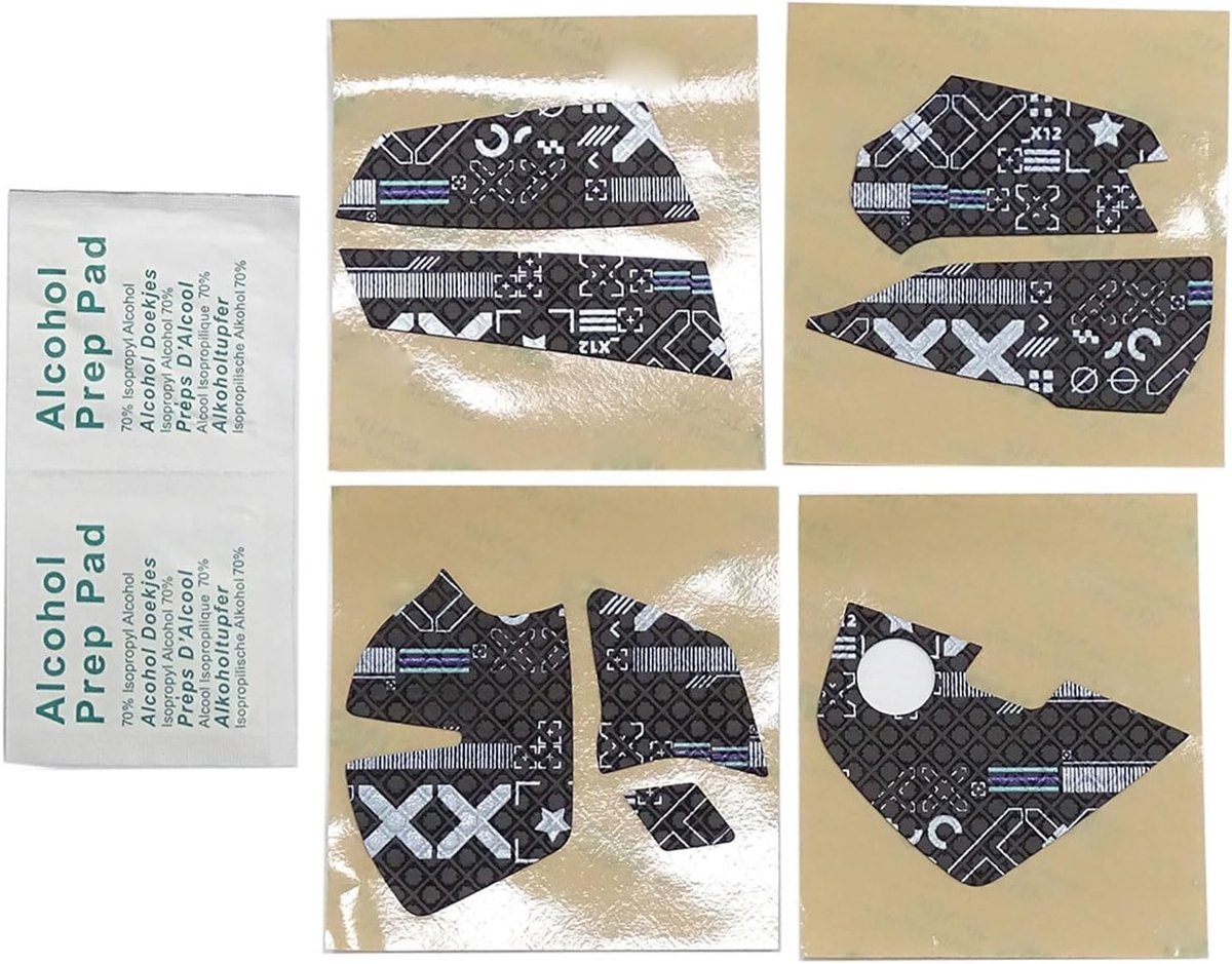 Non-slip muismat met gripband voor gaming, zweetbestendig en ideaal voor dunne muizen