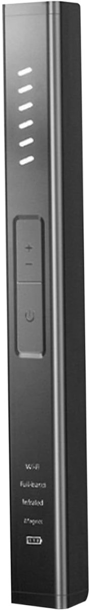 Verborgen cameradetector, 6 modi anti-spion camera detector, GPS-tracker, verborgen bug draadloze scanner en voor reizen, badkamer, kantoor, hotel
