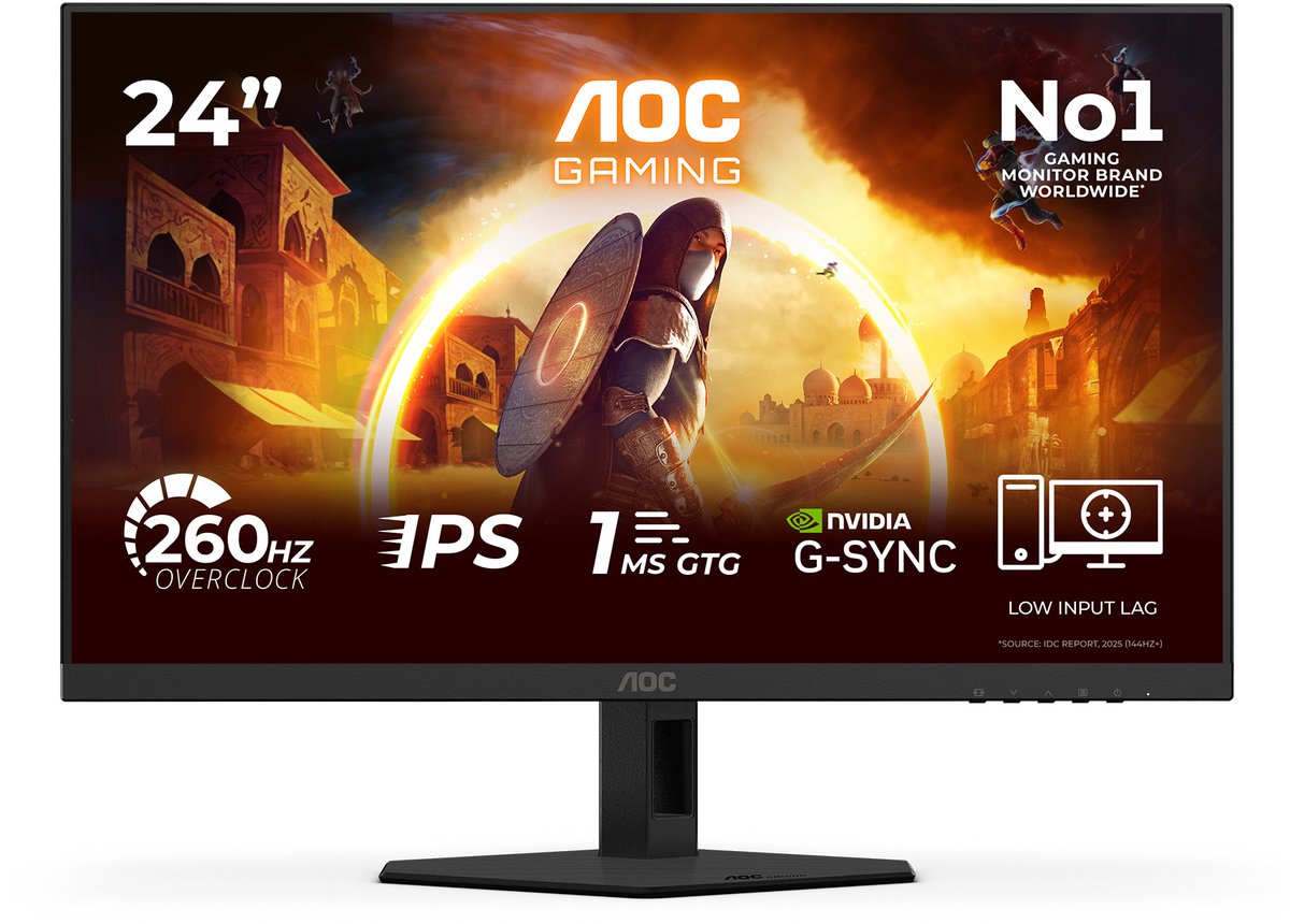 AOC G4 24G4ZRE Full HD IPS Gaming Monitor Esports 240hz 260hz Overclock 24 inch