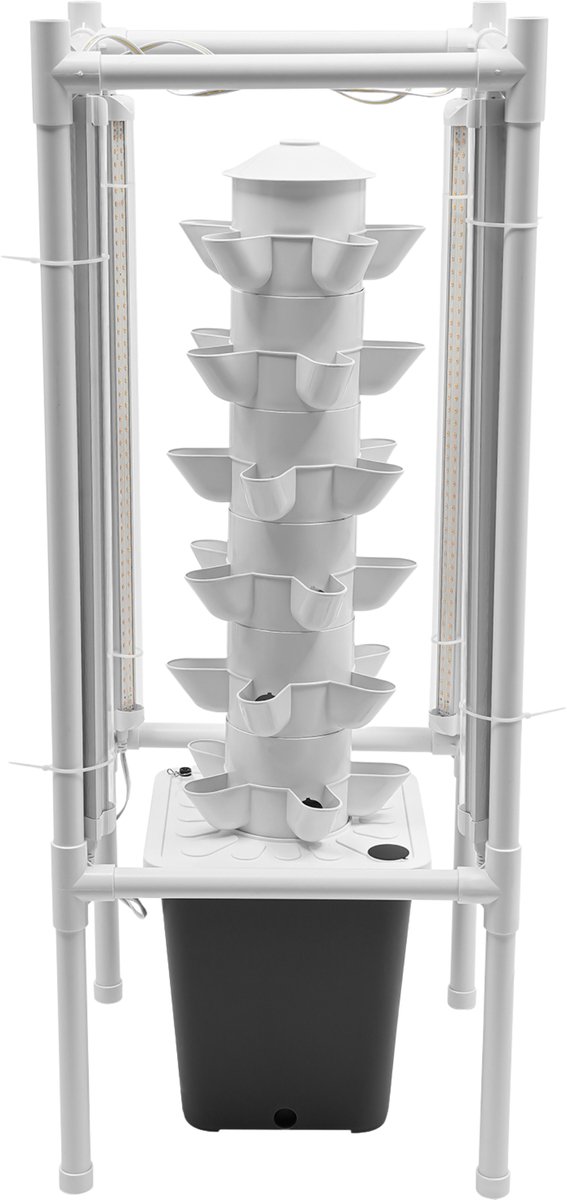 Hydroponische Kweektoren Deluxe - 30 Plantgaten - 6 Lagen Verticale Groei - Compact Systeem
