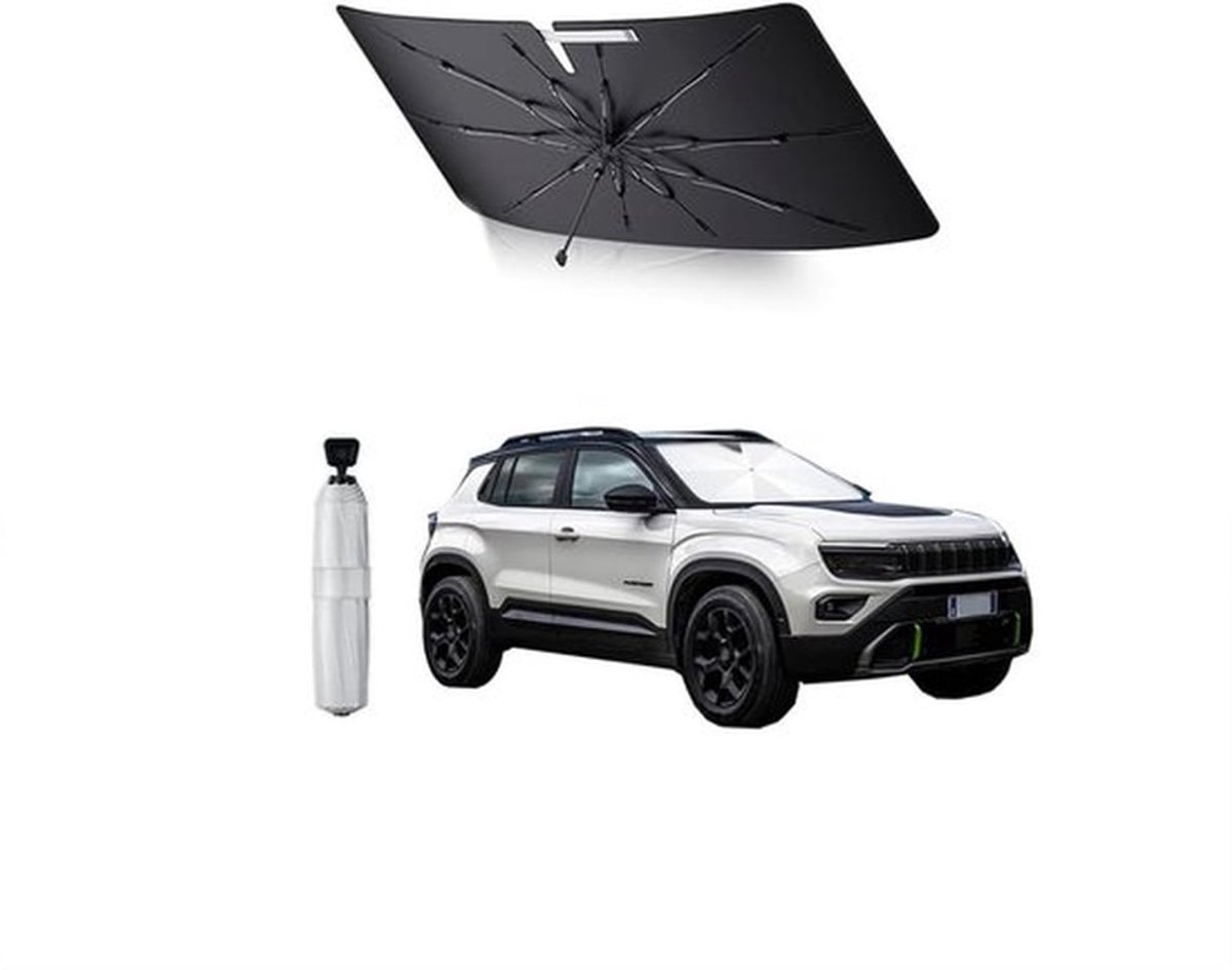 Upgrade Zonnescherm voor Jeep Avenger 2022-2025, Inclusief Opbergtas, UV-Bescherming en Weerbestendig Ontwerp