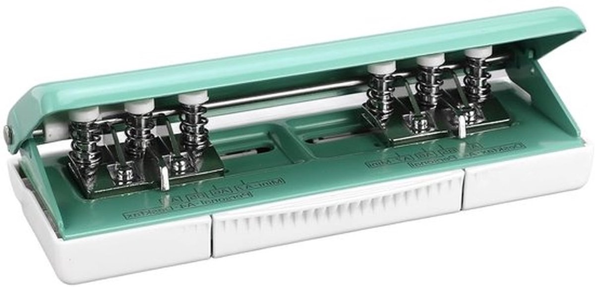 Verstelbare 6-Hole Paper Punch voor Planners en Mappen, Geschikt voor A4 A5 B5 A6 A7, Capaciteit tot 10 Vellen, Perfect voor Organiseren en Archiveren