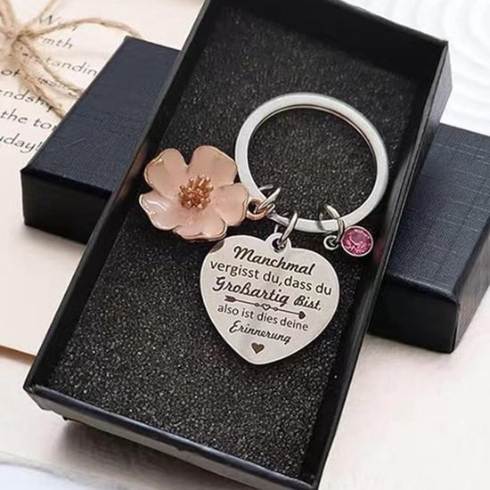 Afstuderen Decoratie - Houten Ornamenten - Sleutelhanger Roestvrij Staal - Herdenkingscadeau - Duurzaam - Eenvoudig Ontwerp - Afstudeercadeau