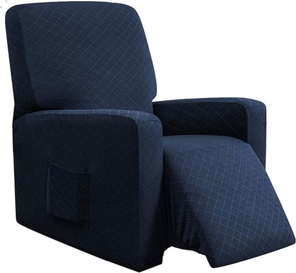 Recliner Hoes voor Armstoel, Stretch Beschermhoes voor Relaxfauteuil, Elastische Stoelhoes in Blauw voor Optimale Bescherming
