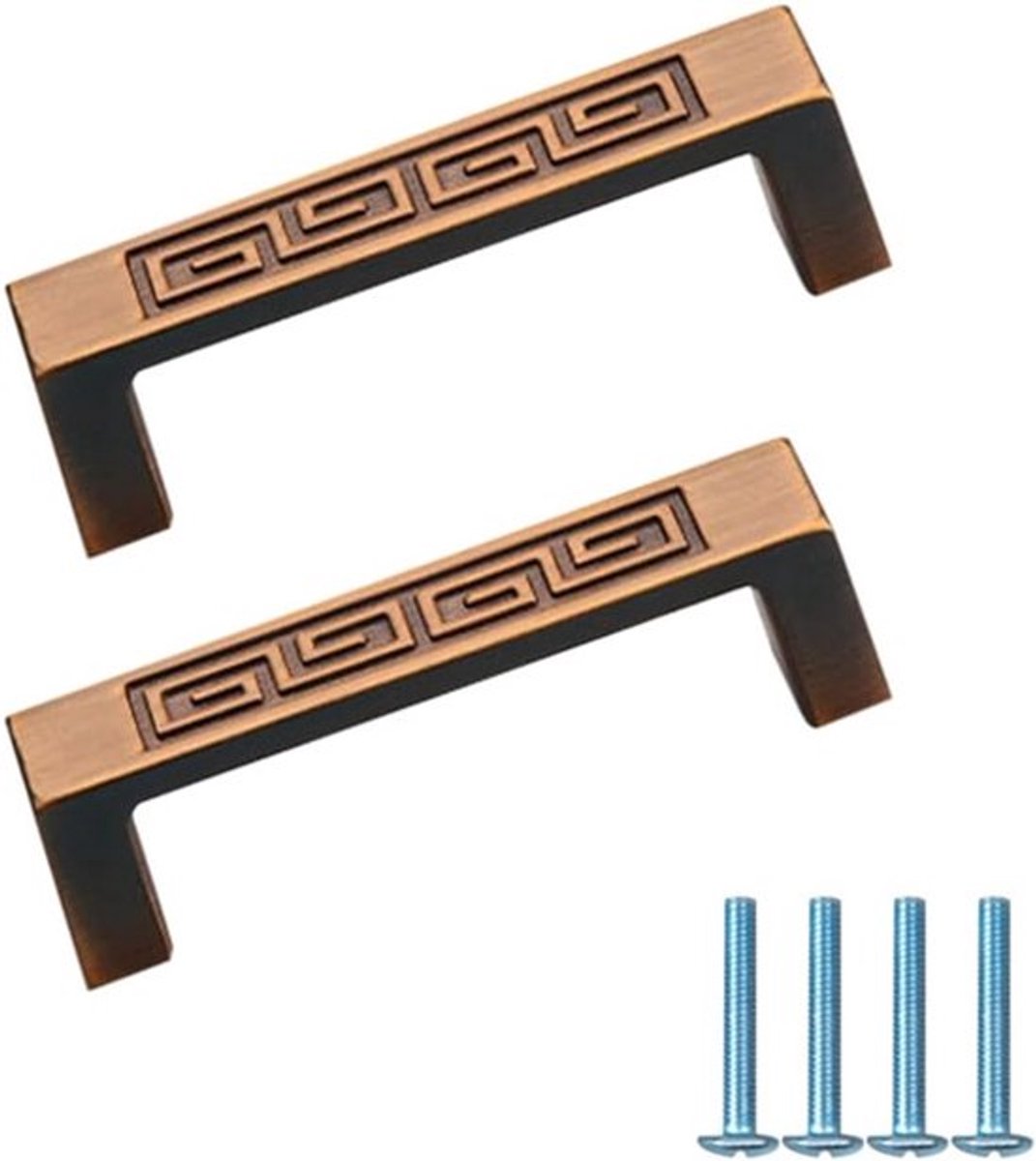 Vintage Kastgrepen voor Meubels - 2 Stuks - 64mm Lades, Keuken en Badkamer Deuren, Retro Design