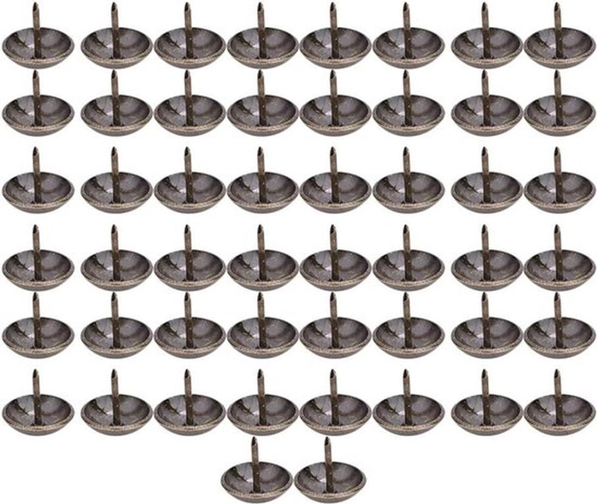 Verdikte bekleding kopspijkers - set van 50 stuks - meubels decoratieve nagels pinnen - ronde kop pinnen - decoratieve meubelbekleding - hardware onderdelen - 19 * 20mm.
