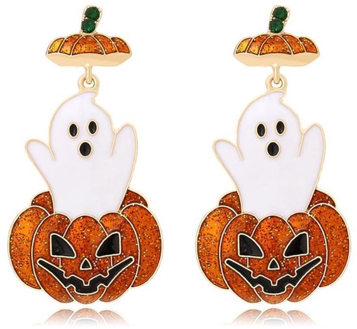 Oorbellen Halloween Pompoen - Dangle Oorbellen - Unieke Oorbellen - Retro Oorbellen - Sieraden Accessoires - Hypoallergene Materialen