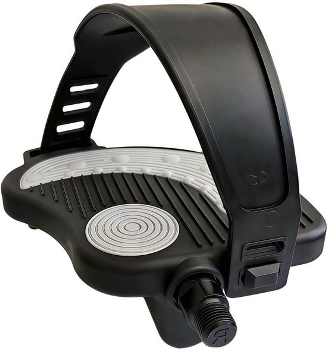 Premium hometrainer pedalen met riem, 9/16 inch en 1/2 inch spindel, universeel compatibel met Peloton en Kettler - ideale indoor fietspedalen voor optimale prestaties en comfort
