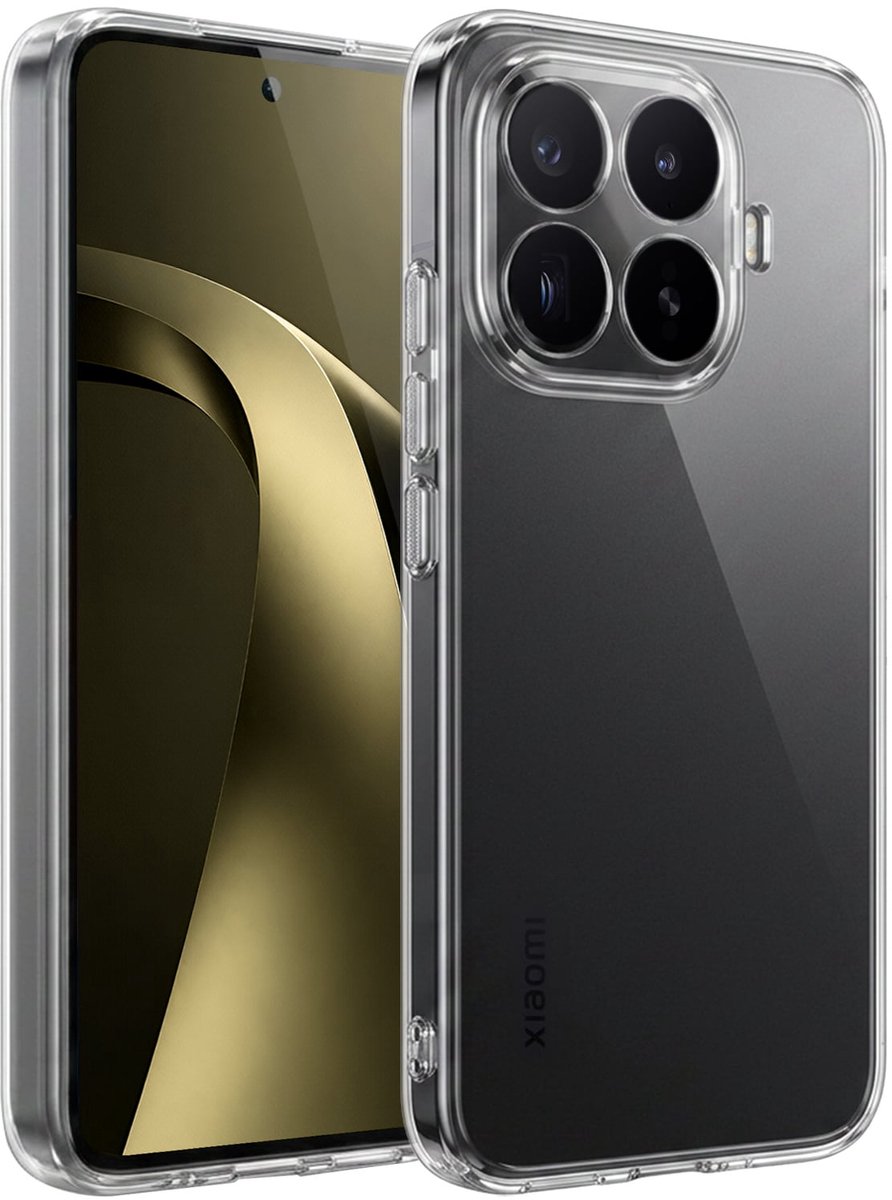Hoesje - Geschikt voor Xiaomi 17T Pro - Sterk & Shockproof - Hoes Cover - Siliconen Case - Telefoonhoesjes - Transparant