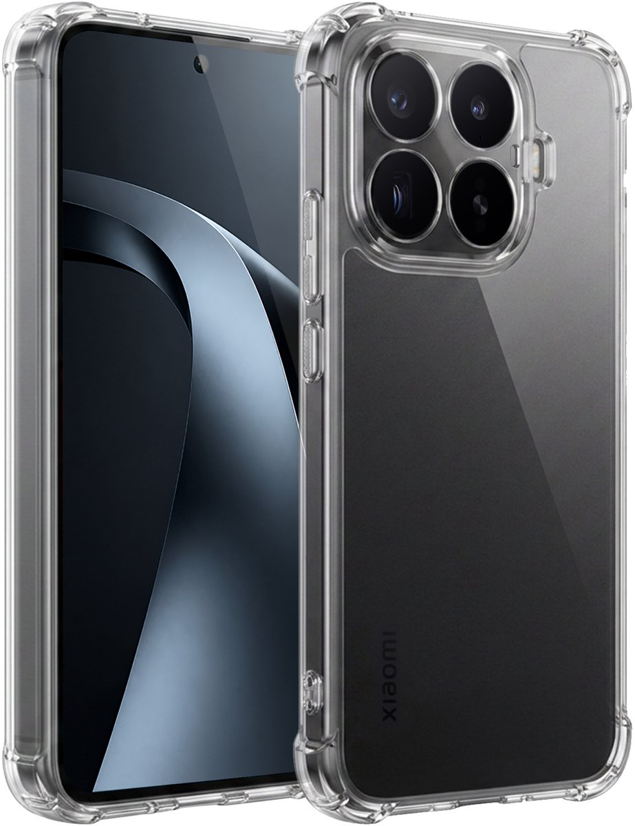 Hoesje - Geschikt voor Xiaomi 17T - Sterk & Shockproof - Siliconen Shock Case - Hoes Cover - Telefoonhoes - Transparant