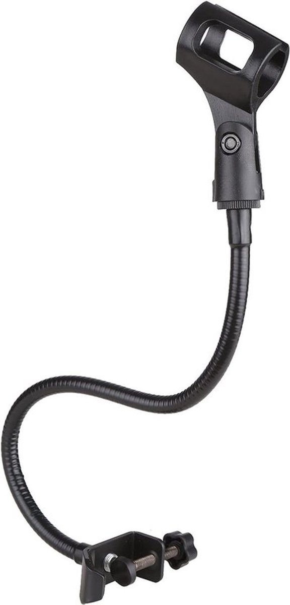 Verstelbare Microfooncliphouder met Gooseneck-arm - Desktop standaard voor Live-optredens - Microfoonondersteuning met telescopische arm