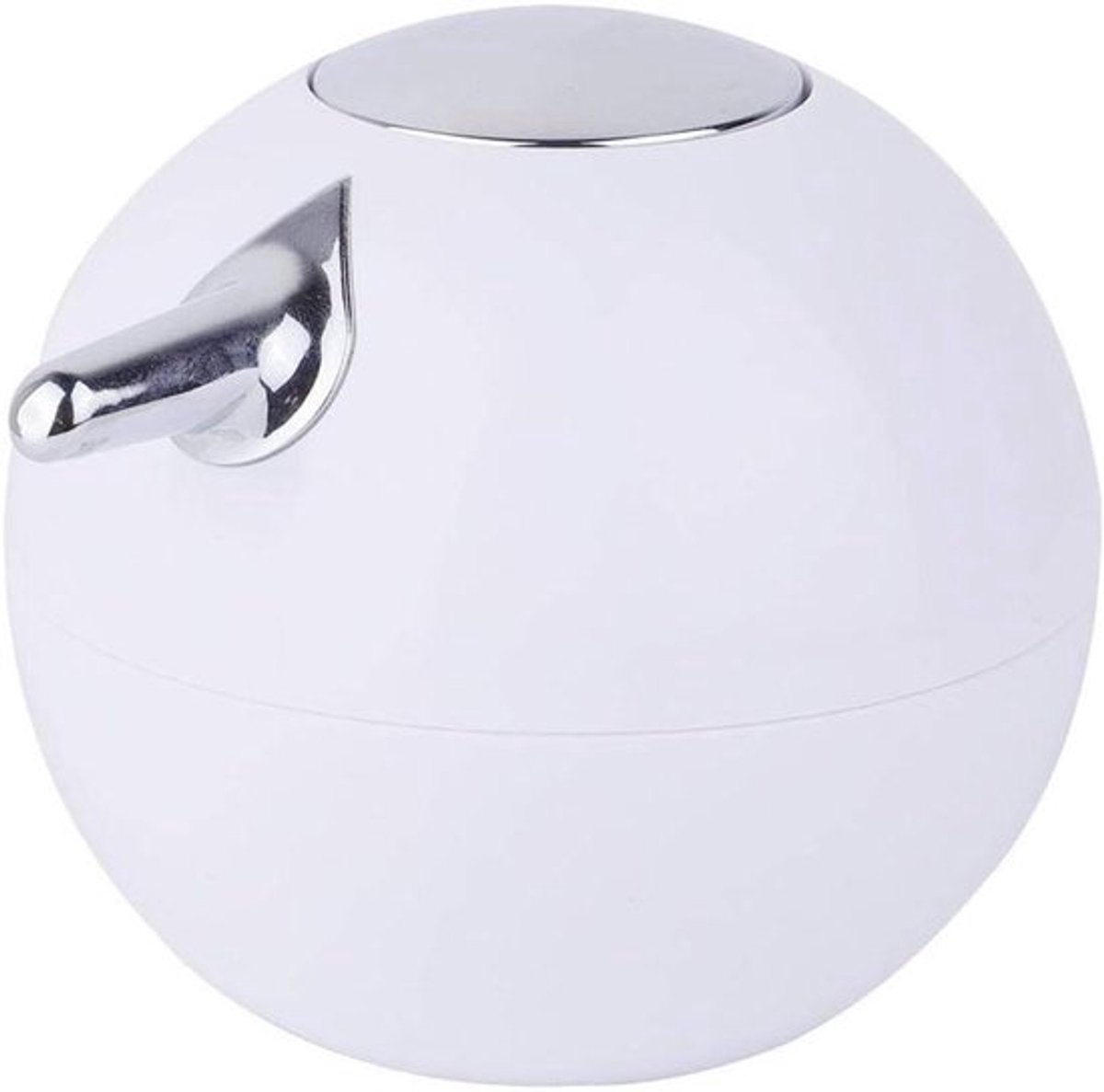 Vloeibare zeepdispenser voor badkamer - 380 ml - Handmatig bediend - Wit - Navulbaar - Hygiënisch in gebruik