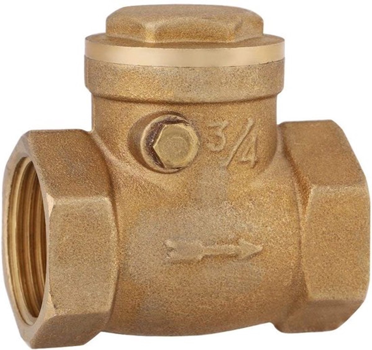 Terugslagklep DN20 - Messing - Unidirectioneel - Waterdicht - 232psi - Eenvoudige installatie - Waterafsluiter