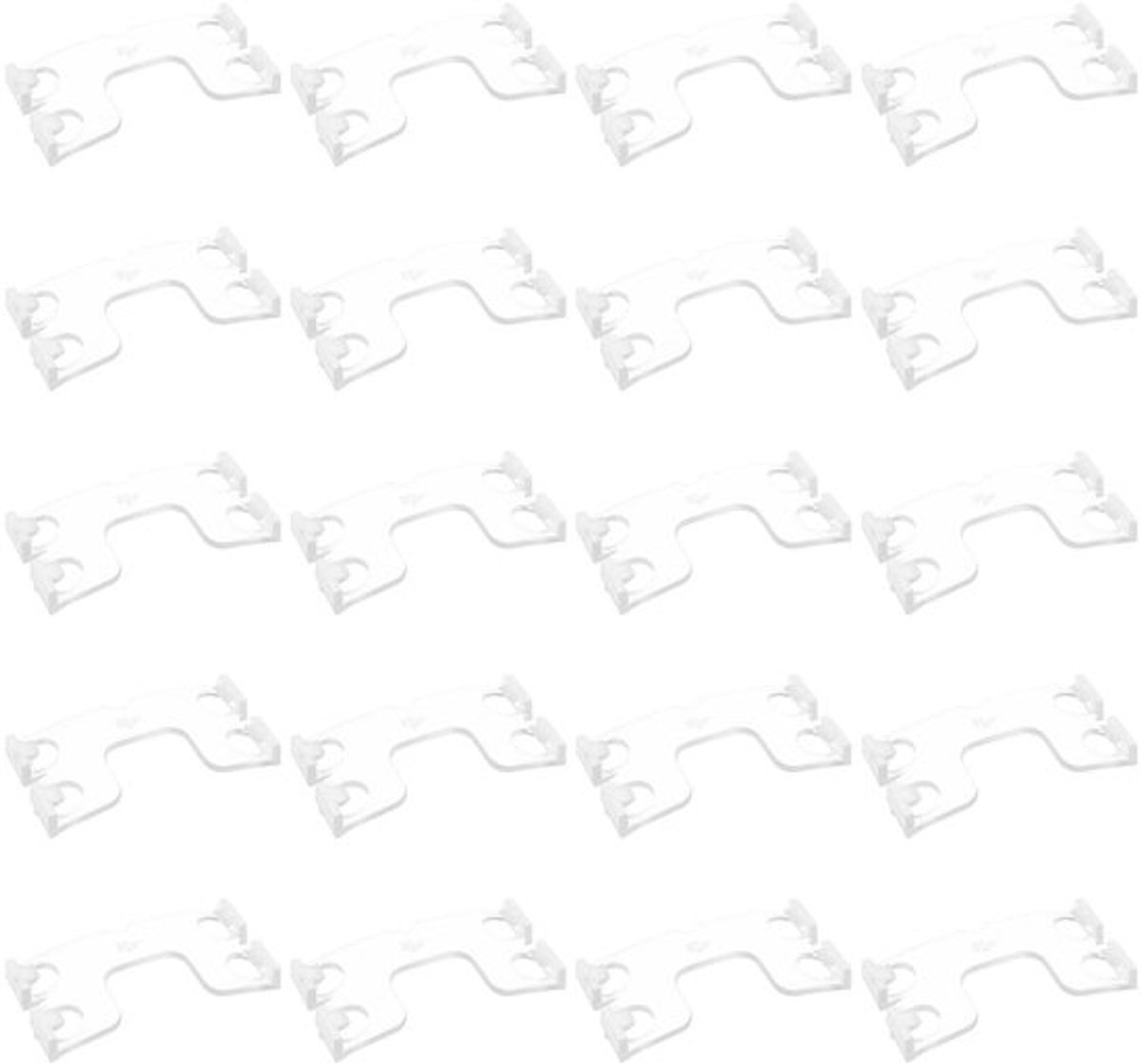 Blindclips 20 Stuks - Kunststof - Geschikt voor Metalen/Plastic Jaloezieën - Verbindingsrail 25mm - Eenvoudig te Installeren - Lange Levensduur - Jaloezieclips