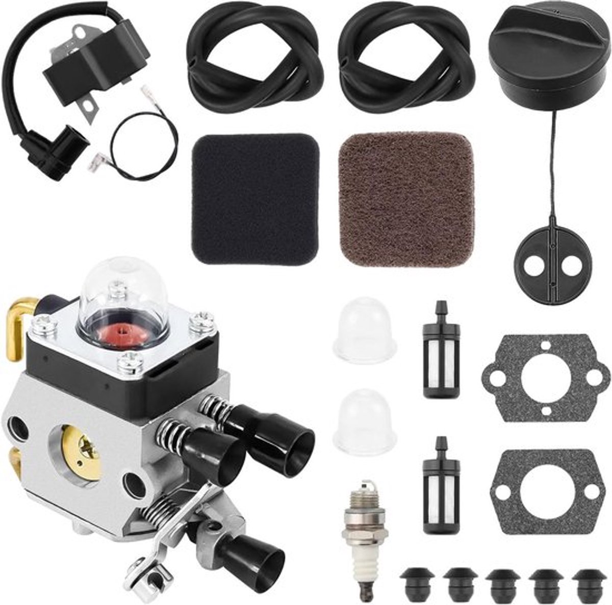 Carburateur voor FS75 FS80 FS85 - Onderdelen voor Bosmaaier en Kettingzaag, inclusief Bougiekabel en Luchtfilter