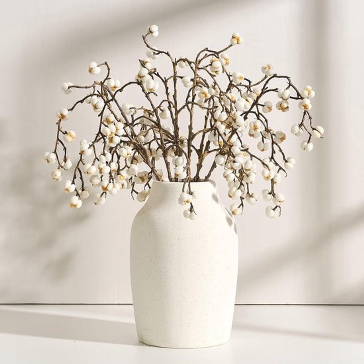 Rustieke Boho Terracotta Bloemenvase van 18 cm voor Thuisdecoratie, Woonkamer, Tafel en Plank Versiering