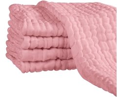 Super Zachte Baby Luiers van Katoen 65 x 65 cm - 5 Stuks - Ideaal voor Gevoelige Huid en Pasgeborenen