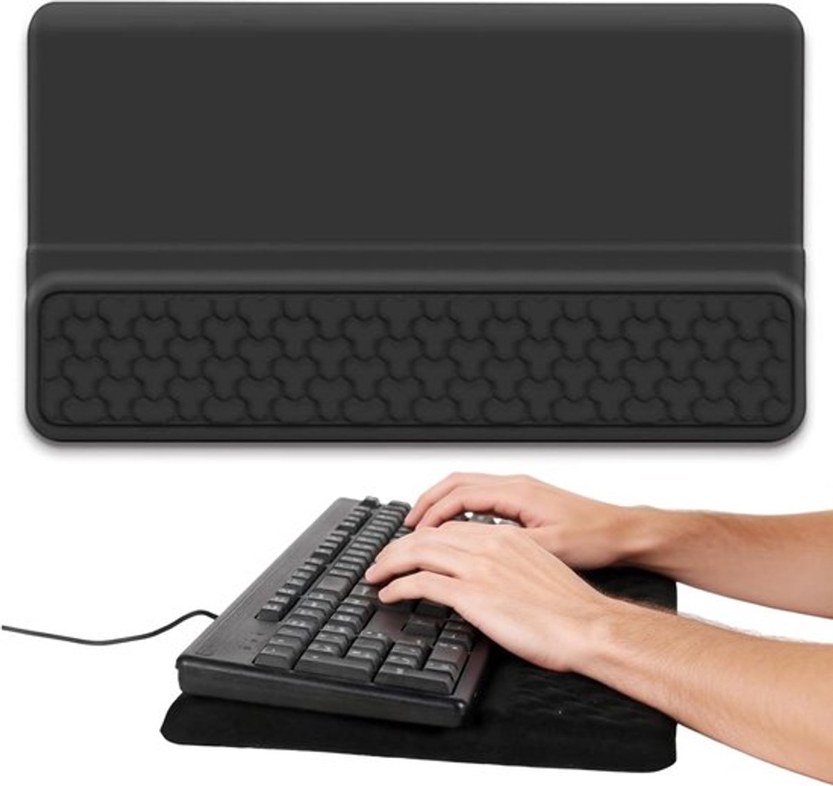 3-delige ergonomische set voor optimaal comfort op kantoor en thuis - polssteun, muis en muismat van traagschuim met antislip