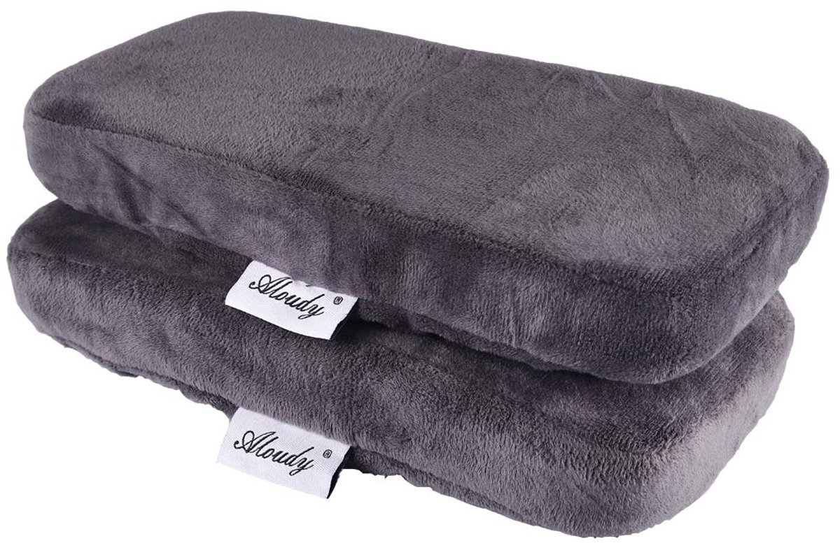 SnelShoppen - Ergonomische Memory Foam Bureaustoel Armsteun Pads - Comfortabele Arm Rest Covers voor Ellebogen en Onderarmen - Drukverlichting - Set v