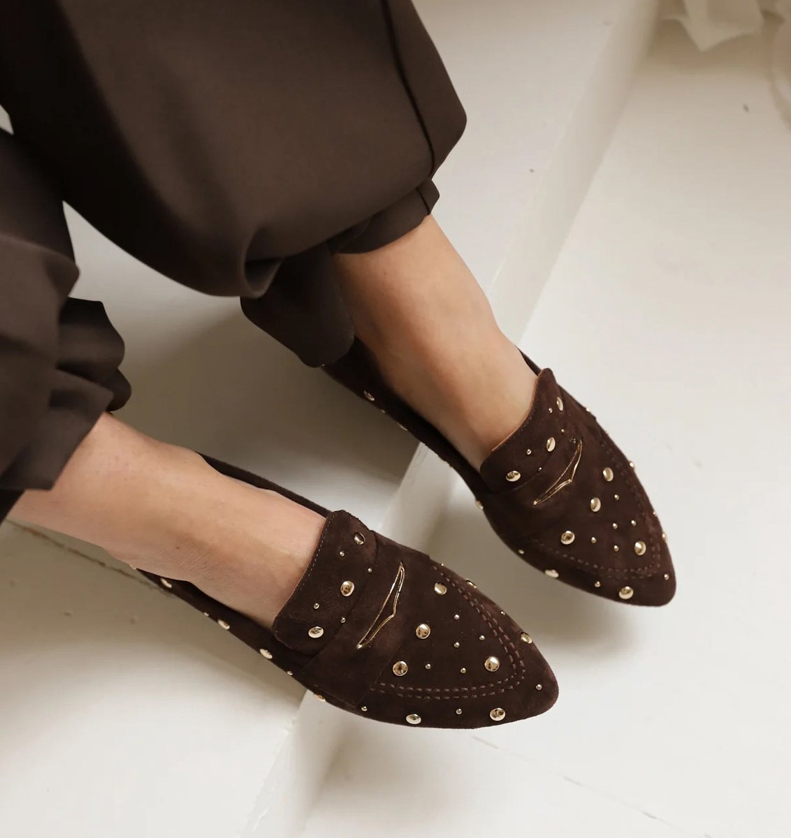 Babouche LOIS loafers dark brown