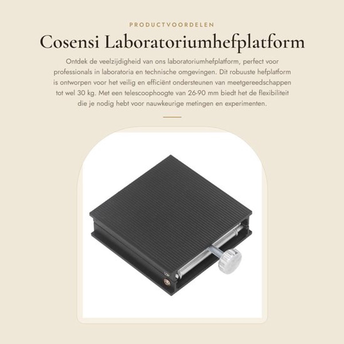 Laboratoriumhefplatform - Laboratoriumhefbasis - Max. 30