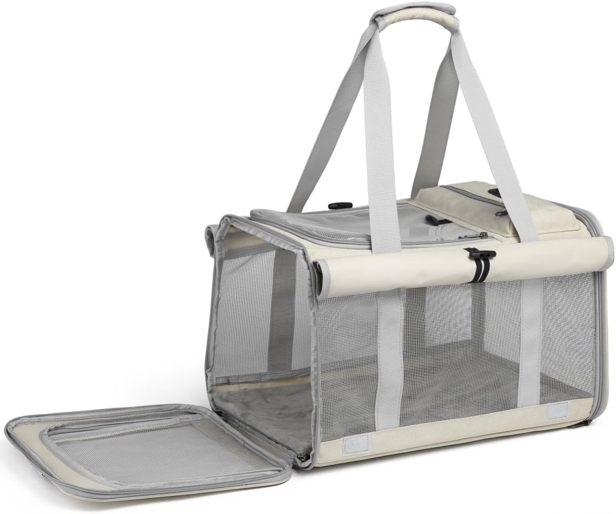 Dierentransporttas groot - waterdicht polyester - met schouderriem - ideaal voor reizen - ShopVlot