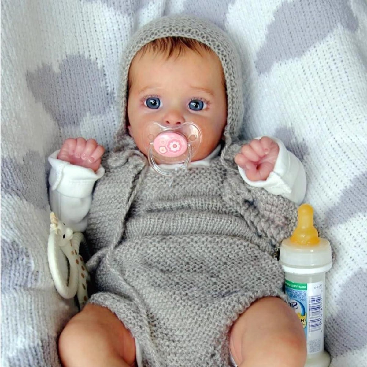 Levensgetrouwe Pop - Babypop Meisje - Kinderen Spelen - Echt Babygevoel - 48 cm - Niet gespecificeerd