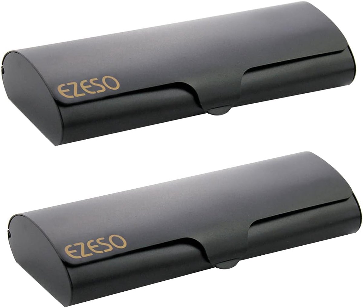 Geila Glasses case, glasses case, glasses case, set of 2, aluminium, light myopia, black x 2, one size, black x 2, one - ShopVlot