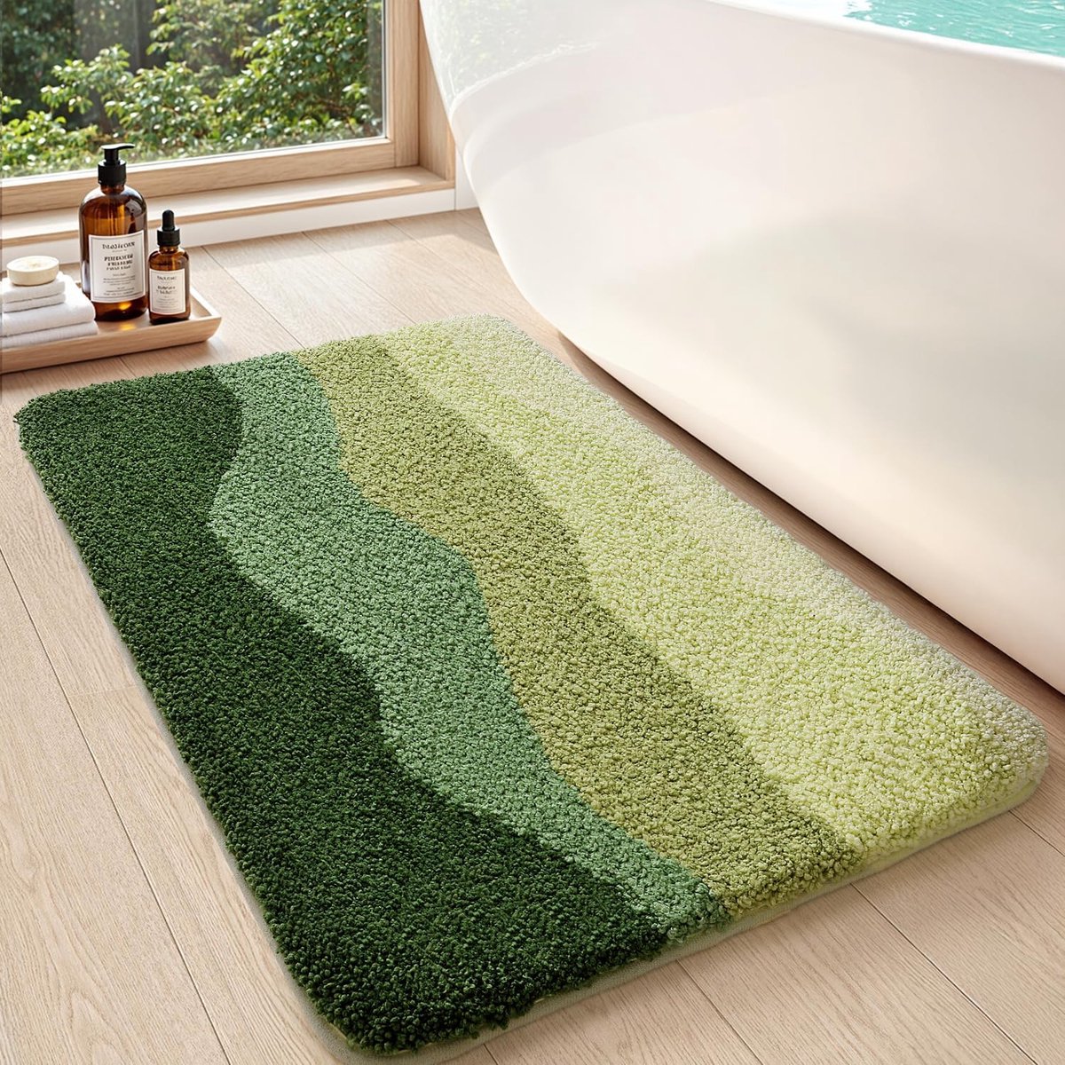 SnelShoppen - DEXI Badmat 40 x 60 cm Antislip Zacht Absorberend Wasbaar Badmat voor Douche