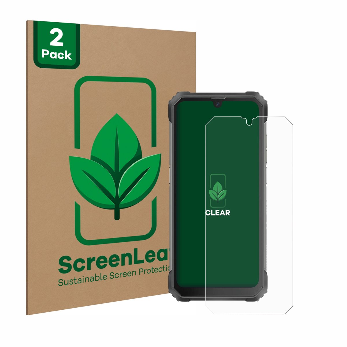 2 Stuks Screenprotector voor Blackview BV8800 - Hoogwaardige Beschermfolie transparant