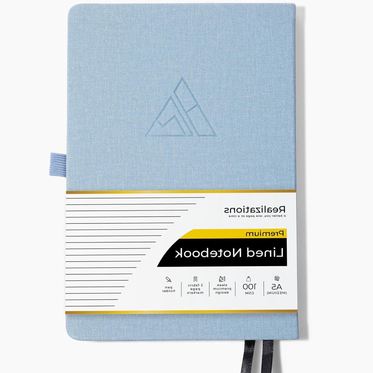 Persoonlijk Groei Dagboek - Zelfhulp Journal - Mindful Leven - 13 Weken Begeleid - 22 x 17 cm - Lichtblauw
