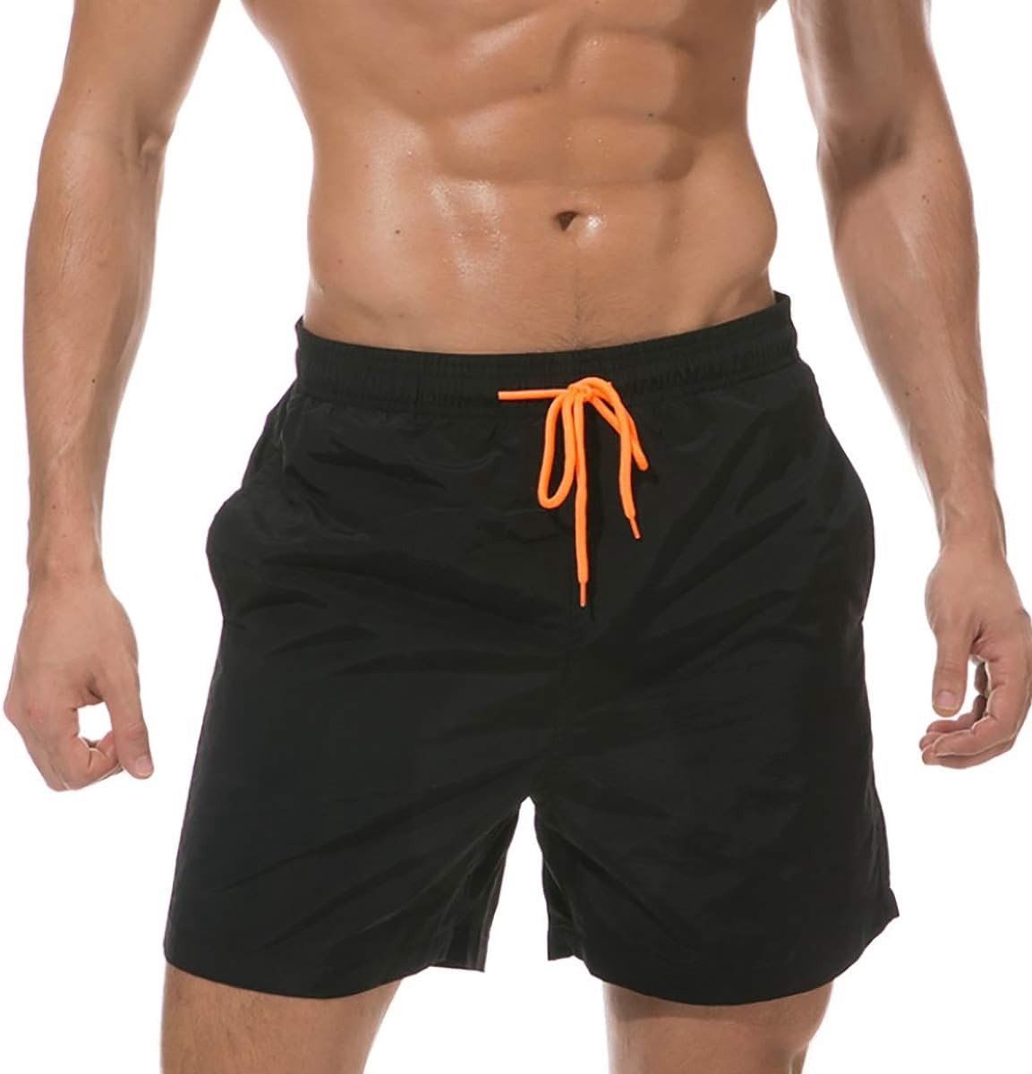 Heren Strandshorts voor Zwemmen en Training, Ademend en Comfortabel met Koord en Mesh Voering