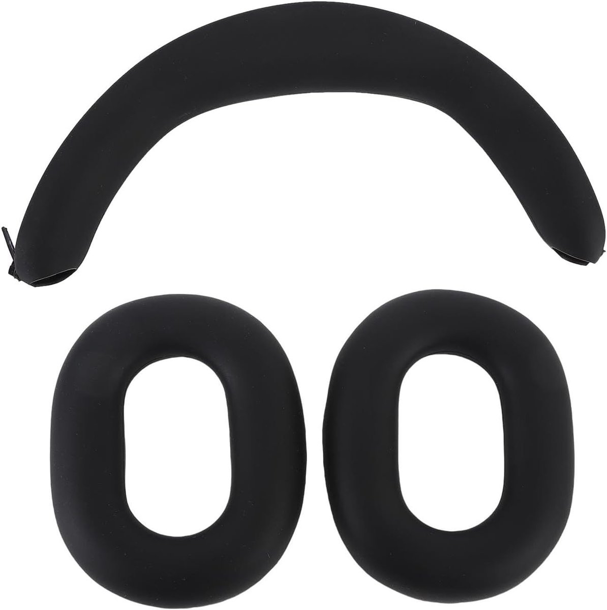Vervangende Earpads voor H7 en H9 Hoofdtelefoons, Zachte Silicone Oorkussens en Hoofdband Bescherming, Comfortabele Oorkussens voor Langdurig Gebruik (Zwart)