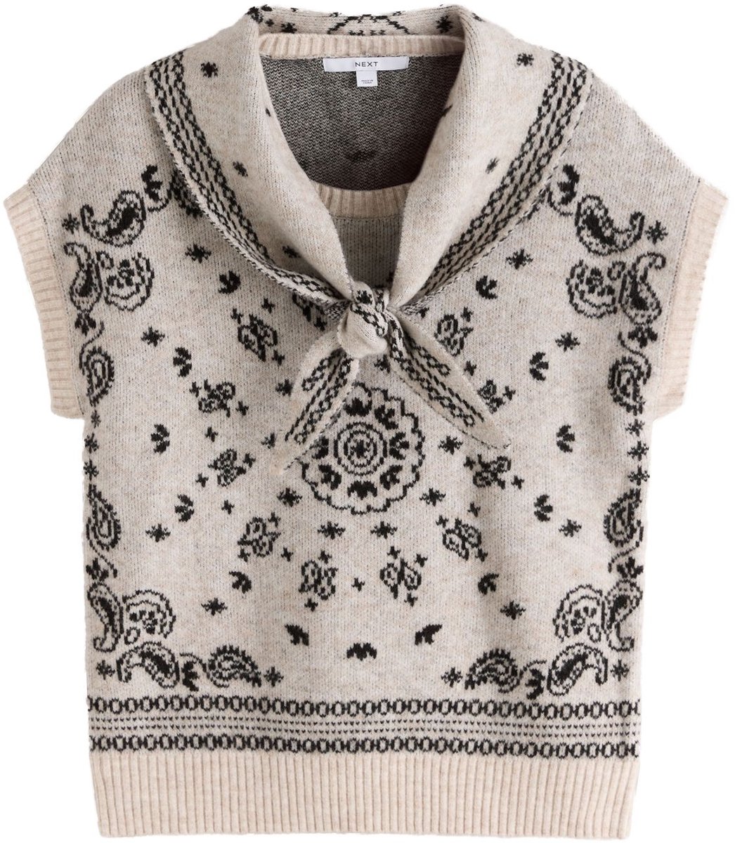 Next - Dames - Tanktop met geknoopte hals - Wit