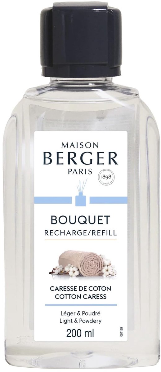 SnelShoppen - Navulverpakking Luchtverfrisser Bouquet Caresse de Coton - Langdurige Geur, Zachte en Continue Geur voor Thuisgebruik, 200 ml