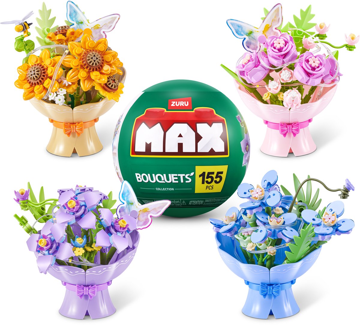 MAX BUILD MORE Premium Bricks LED Bouquets Building Collection
