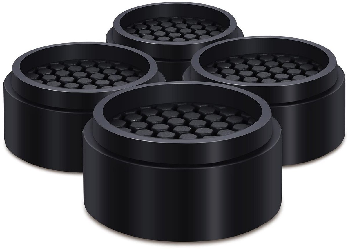 Verstelbare Meubelverhogers 2.5 cm Rubber Voeten voor Vibration Dampening - Geschikt voor Meubels en Huishoudelijke Apparaten