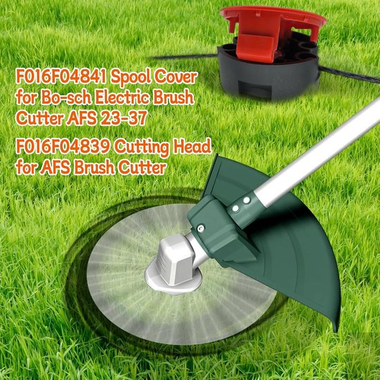 Vervangende Trimmerdraad voor AFS 23 tot 37 Bosmaaiers, Inclusief Spoelkap en Snijkop, 37 cm × 3.5 mm (3 Covers + 1 Head) - Tuinaccessoires, Grasmaaien, Tuinonderhoud — afbeelding 2