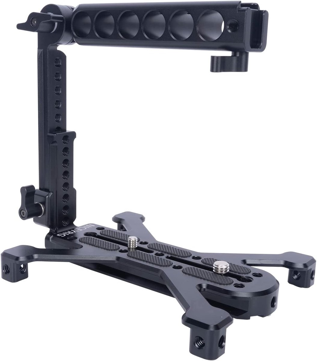 Handle Set met Camera Transfer en Zijbeugels, Snelle Bevestigingsplaat voor ARCA-Swiss Standaard, Stabiele Vier Voeten Stand voor Professionele Fotografie