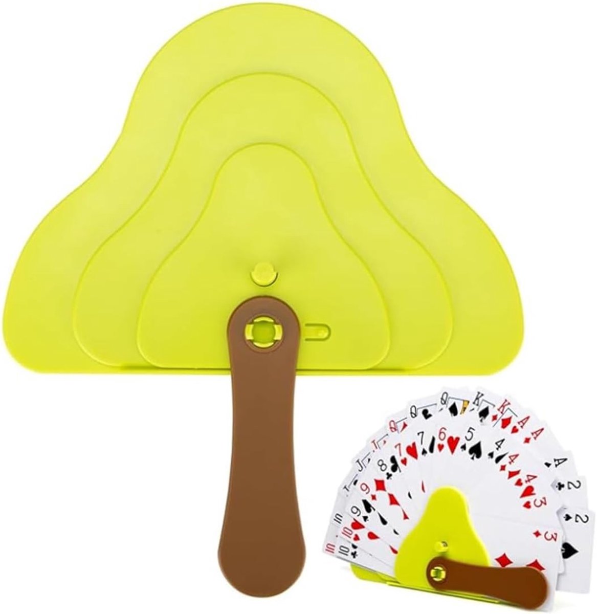 Speelkaarthouder met Bloemenontwerp voor Kinderen en Senioren - Ideaal voor Spellen en Activiteiten