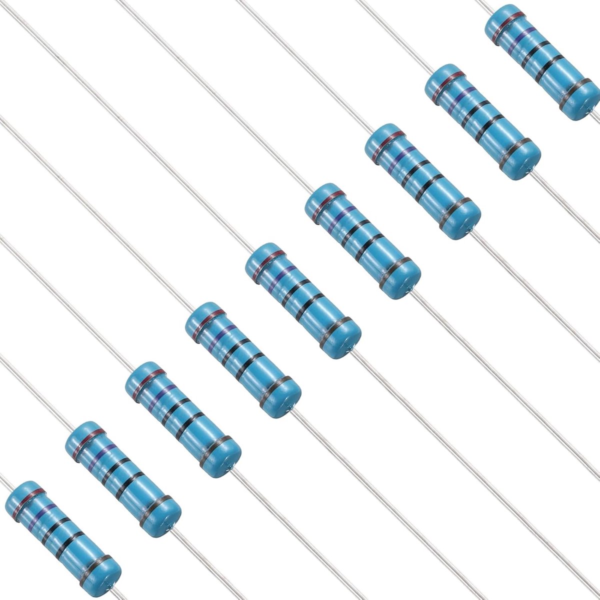 270 Ohm weerstand, 50 stuks, 2 W metaallaag, vaste weerstandset, 1% tolerantie, meerdere weerstandswaarden, optioneel voor doe-het-zelf elektronica, projecten, computer, tv, printplaat
