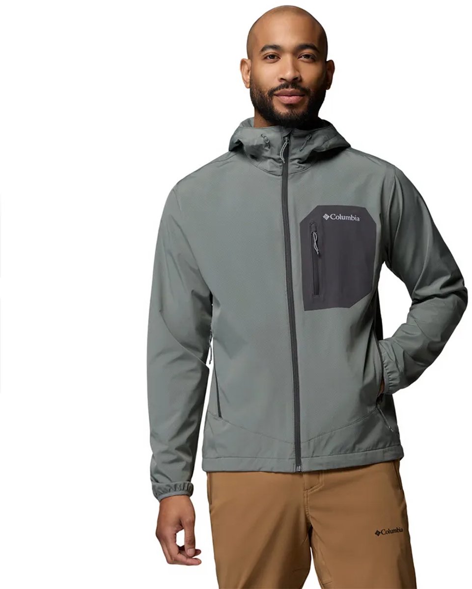 Columbia Tall Heights™ Iii Softshelljack Grijs M Man
