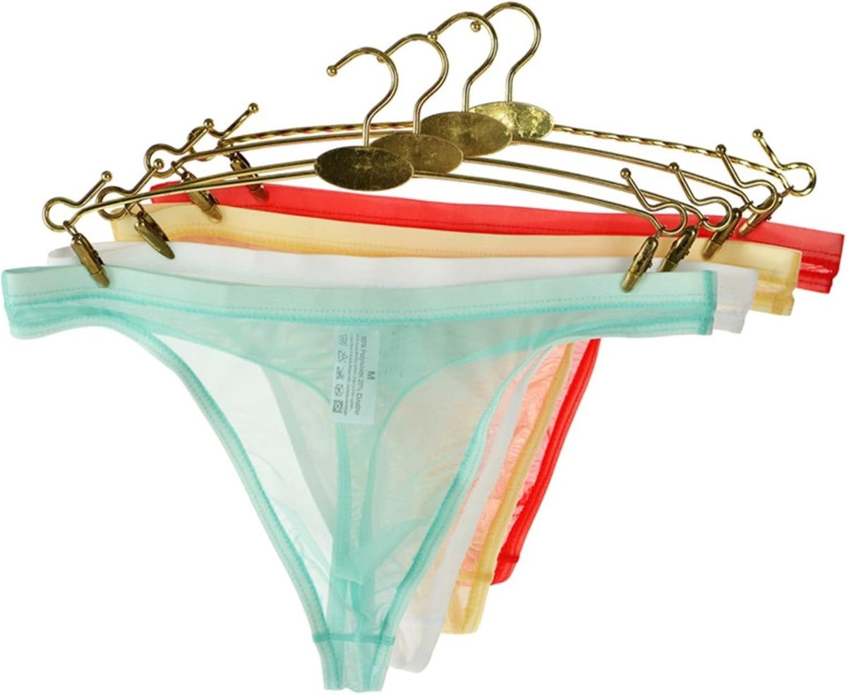 Ice Silk Thongs voor Heren, Heren Ondergoed T-Back Thong G-String